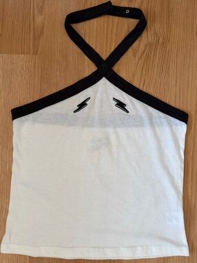 Camp Collection Halter Top with Lightning Detail M Medium